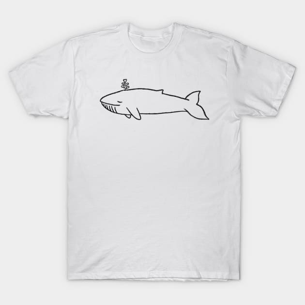 Whale Love T-Shirt by wanungara